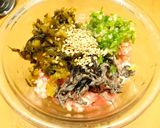 お弁当に☆高菜と塩昆布入りの焼きつくね作り方2写真