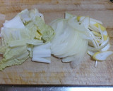 煮込みすき焼き風鍋焼きうどん作り方1写真
