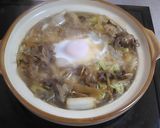 煮込みすき焼き風鍋焼きうどん作り方5写真