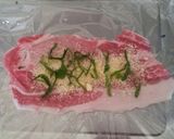 薄切り肉で＃くるくるミルフィーユ作り方1写真