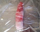 薄切り肉で＃くるくるミルフィーユ作り方2写真