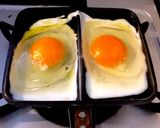 バウルーで 四角いめだま焼き作り方2写真