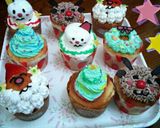カップケーキでX'mas☆雪だるま作り方4写真