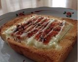 明太子風チーズトースト！作り方2写真