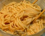 ■驚きの旨さ＆簡単♪明太子クリームパスタ作り方4写真
