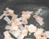 ホウレン草とベーコンの中華風パスタ作り方3写真