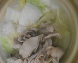 豚小間肉と白菜としめじの3点鍋味ぽん添え作り方7写真