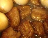 ＊薄切り豚バラ肉の柔ら角煮風どんぶり＊作り方4写真