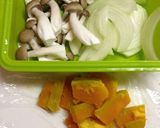 スープジャーで、オニオン豆乳スープ♬作り方1写真
