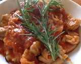 市販パスタソースでとり肉のトマト煮作り方5写真