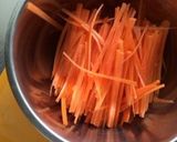 人参のウスターソース炒め作り方1写真