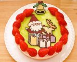 クリスマスケーキ♡苺でリース風♫作り方39写真