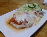 ポークステーキのチーズトマトソース作り方8写真