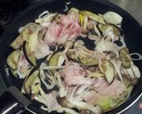 ナスと豚肉ときのこの和風パスタ作り方3写真