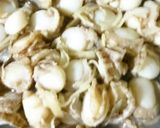 ベビーホタテの混ぜご飯♪作り方1写真