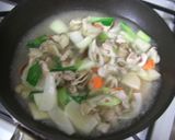 什錦湯米粉（あんかけ汁ビーフン）みんと風作り方4写真