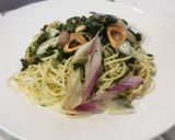 赤葱と青さ海苔のペペロンチーノ作り方5写真