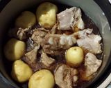 豚軟骨と新じゃがの煮物作り方4写真