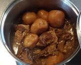 豚軟骨と新じゃがの煮物作り方6写真