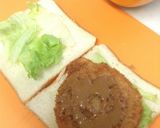 ハムカツでサンドイッチ♥️作り方3写真