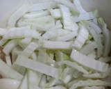 白菜と厚揚げの煮物作り方1写真