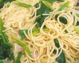 ホウレン草とベーコンの中華風パスタ作り方5写真