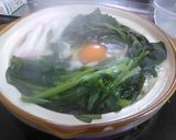 ほうれん草の巣ごもり月見うどん作り方4写真