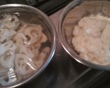 レンコンと大和芋（とろろ）海苔の佃煮揚げ作り方1写真