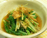 電子レンジで★水菜と揚げの煮びたし作り方5写真