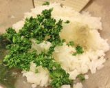パセリと胡桃とＰペッパーの粉チにぎり。作り方2写真