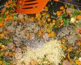 炊飯器で♬青い部分沢山♬節約つまみ♡炒飯作り方6写真