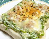 キャベツとツナの和風チーズトースト作り方4写真