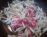 牛肉とゴボウのピリ辛きんぴら作り方2写真