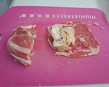 薄切り肉で揚げないヘルシーとんかつ作り方3写真