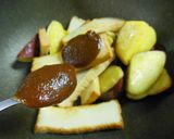 ❤薩摩芋と厚揚げのはちみつ味噌ニラ炒め❤作り方5写真
