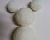 キャラ弁☆雪だるまミッキー♥作り方1写真