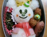 キャラ弁☆雪だるまミッキー♥作り方4写真
