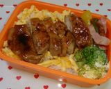 甘辛♪美味しい鶏丼✰お弁当作り方9写真