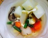 野菜ゴロゴロ☆かぶのかき玉中華スープ作り方5写真