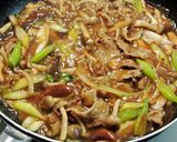 牛肉ときのこの中華あんかけ焼きそば作り方7写真