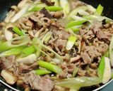 牛肉ときのこの中華あんかけ焼きそば作り方5写真