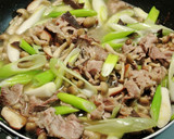 牛肉ときのこの中華あんかけ焼きそば作り方5写真