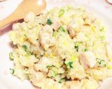 シンプルな鶏と玉ねぎのチャーハン♡作り方4写真