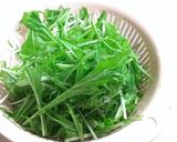 水菜とポテコのマヨサラダ作り方1写真