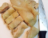簡単☆しっとり蒸し鶏のネギソースかけ作り方5写真