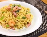海老とベーコンのバジルパスタ作り方3写真