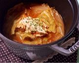 ストウブで。鶏胸肉のトマトスープ煮作り方3写真