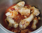 ほろほろ鶏とほくほく蓮根のトマト煮込み作り方3写真