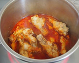 ほろほろ鶏とほくほく蓮根のトマト煮込み作り方4写真