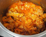 ほろほろ鶏とほくほく蓮根のトマト煮込み作り方5写真
